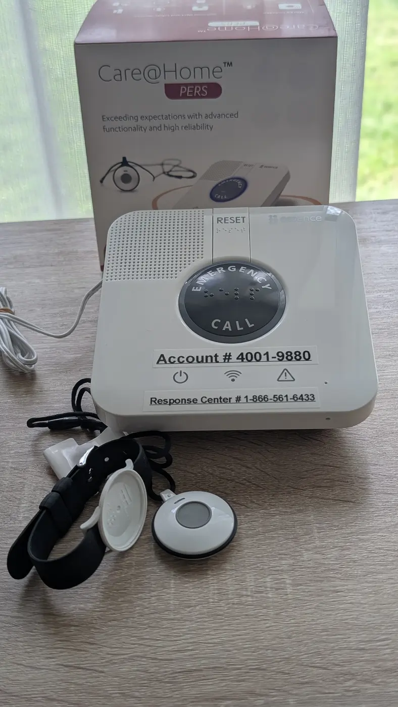 Galaxy home cellular medical alert system with wearable help buttons