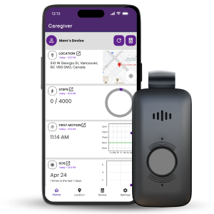 TELUS Health mobile medical alert pendant and caregiver app